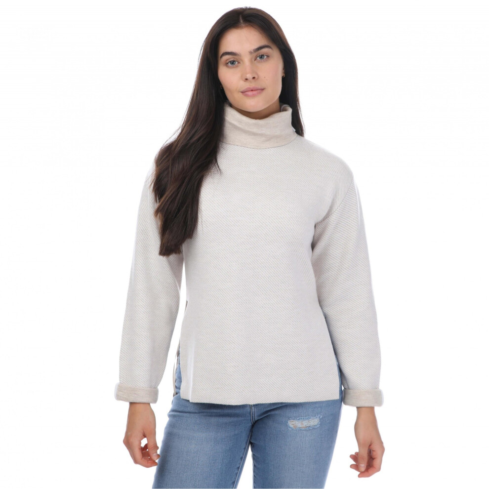 (10 UK, Natural) Ted Baker Womens/Ladies Lidyaa Funnel Neck Relaxed Fit Jumper