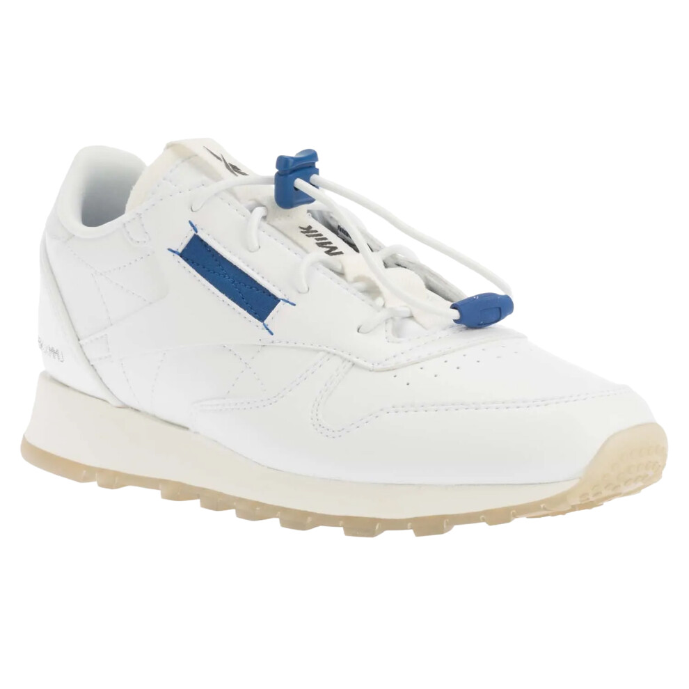 (6.5 UK, White/Blue) Reebok Mens Milk Makeup Classic Vegan Trainers