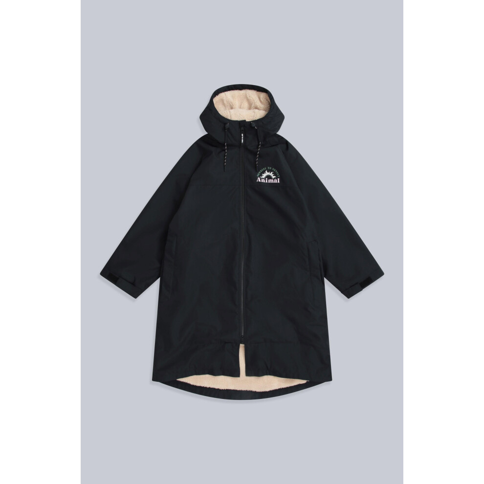 (L, Jet Black) Animal Womens/Ladies Hazey Waterproof Recycled Parka