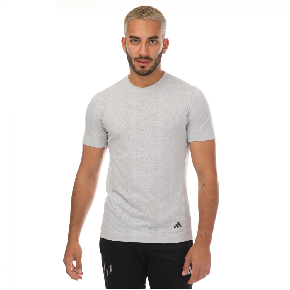 (XS, Grey) Adidas Mens Yoga T-Shirt