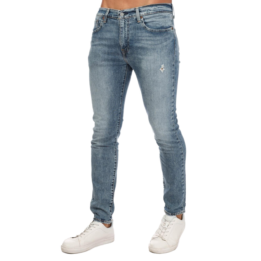 (30R, Blue) Levis Womens/Ladies 512 Tapered Slim Jeans