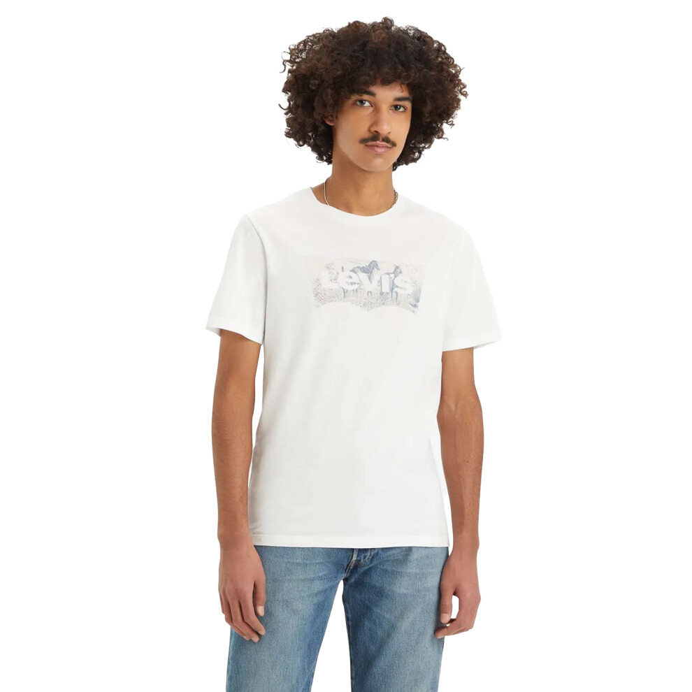 (S, White) Levis Mens Classic Graphic T-Shirt