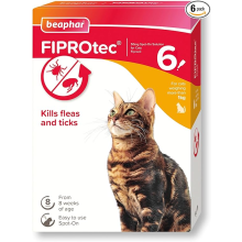 Beaphar | FIPROtec Spot-On for Cats | Kills Fleas & Ticks
