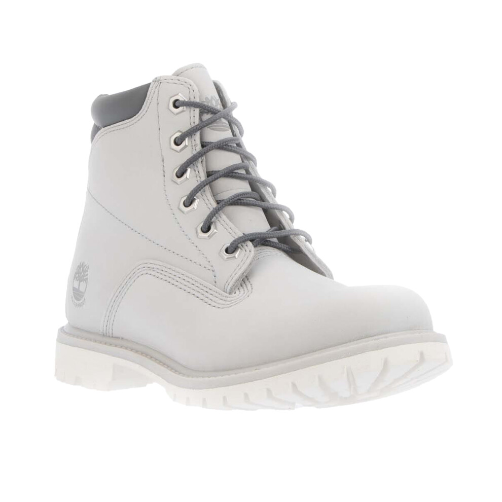 (3.5 UK, Grey) Timberland Womens/Ladies Grain Leather Lace Up Waterproof Boots