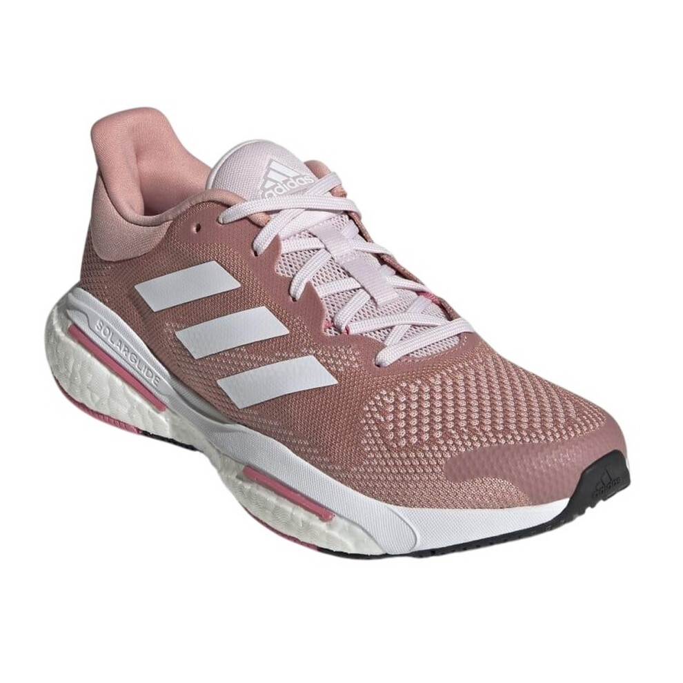 (8 UK, Pink/White) Adidas Womens/Ladies Solarglide 5 Running Trainers