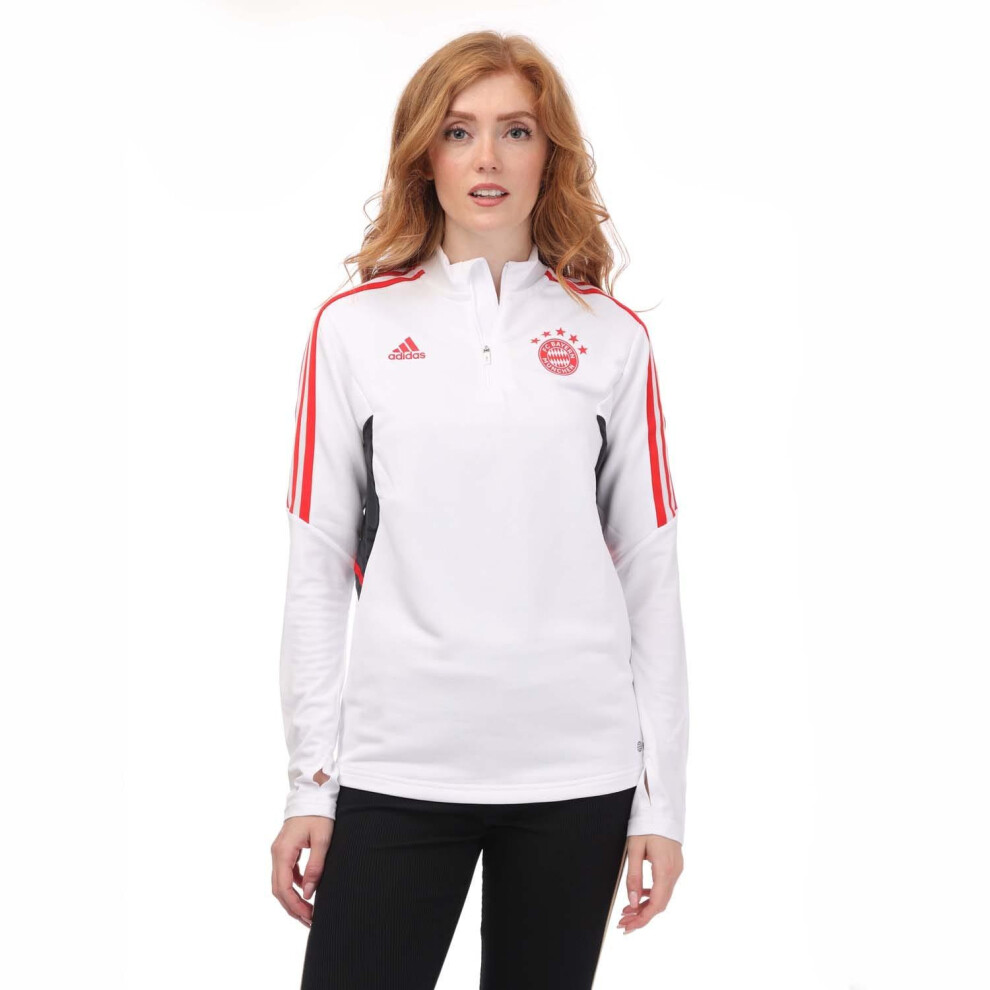 (XS, White) Adidas Womens/Ladies 2022/23 FC Bayern Munich Training Top