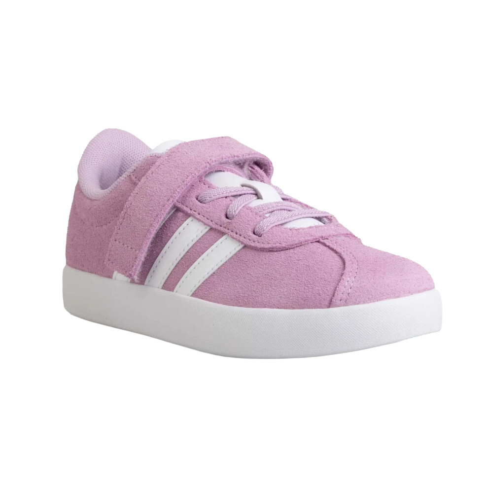 (2.5 UK, Purple/White) Adidas Childrens/Kids 3.0 Suede Court Shoes