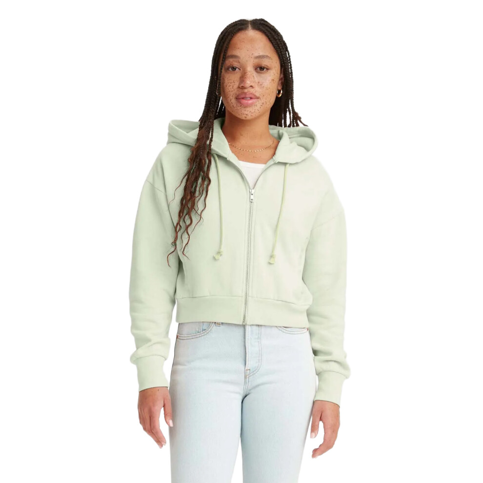 (14 UK, Green) Levis Womens/Ladies Full Zip Hoodie