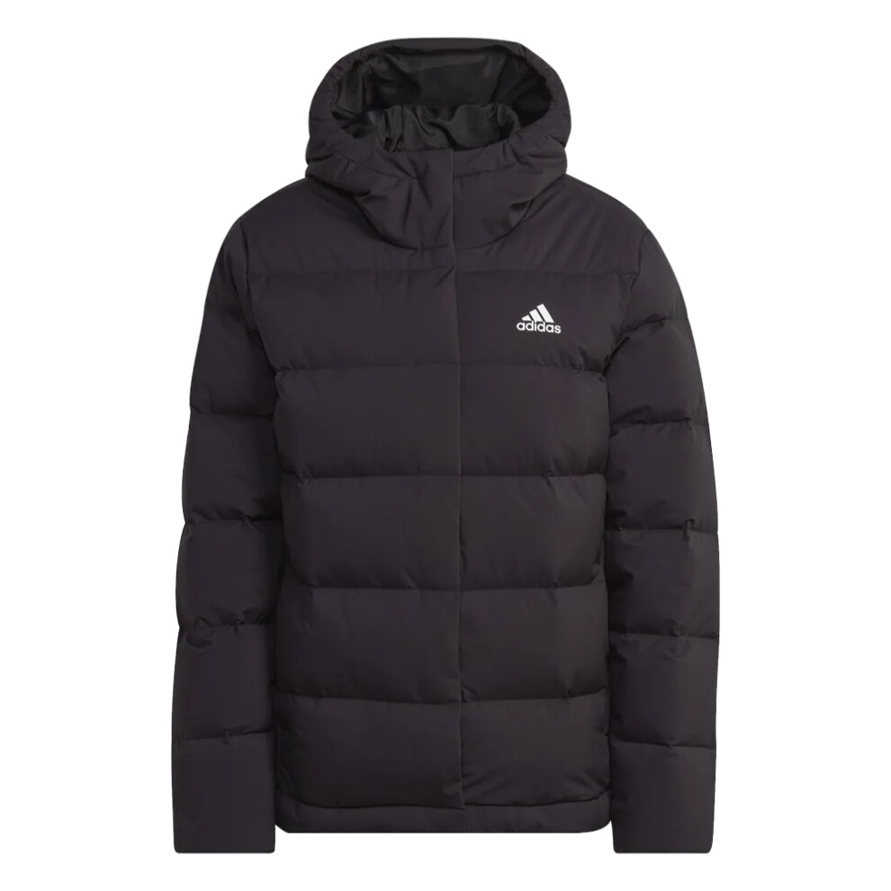 (12 UK - 14 UK, Black) Adidas Womens/Ladies Helionic Down Hooded Jacket