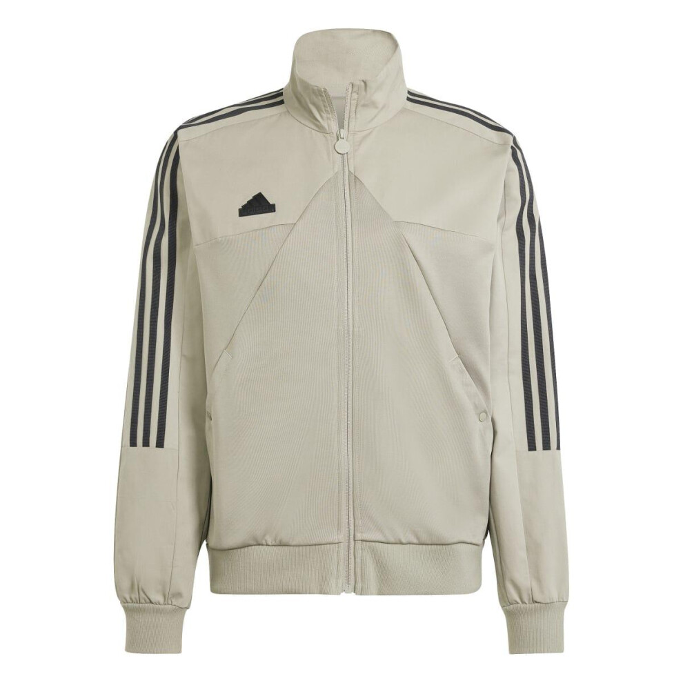 (XL, Green) Adidas Mens Tiro Material Mix Track Jacket