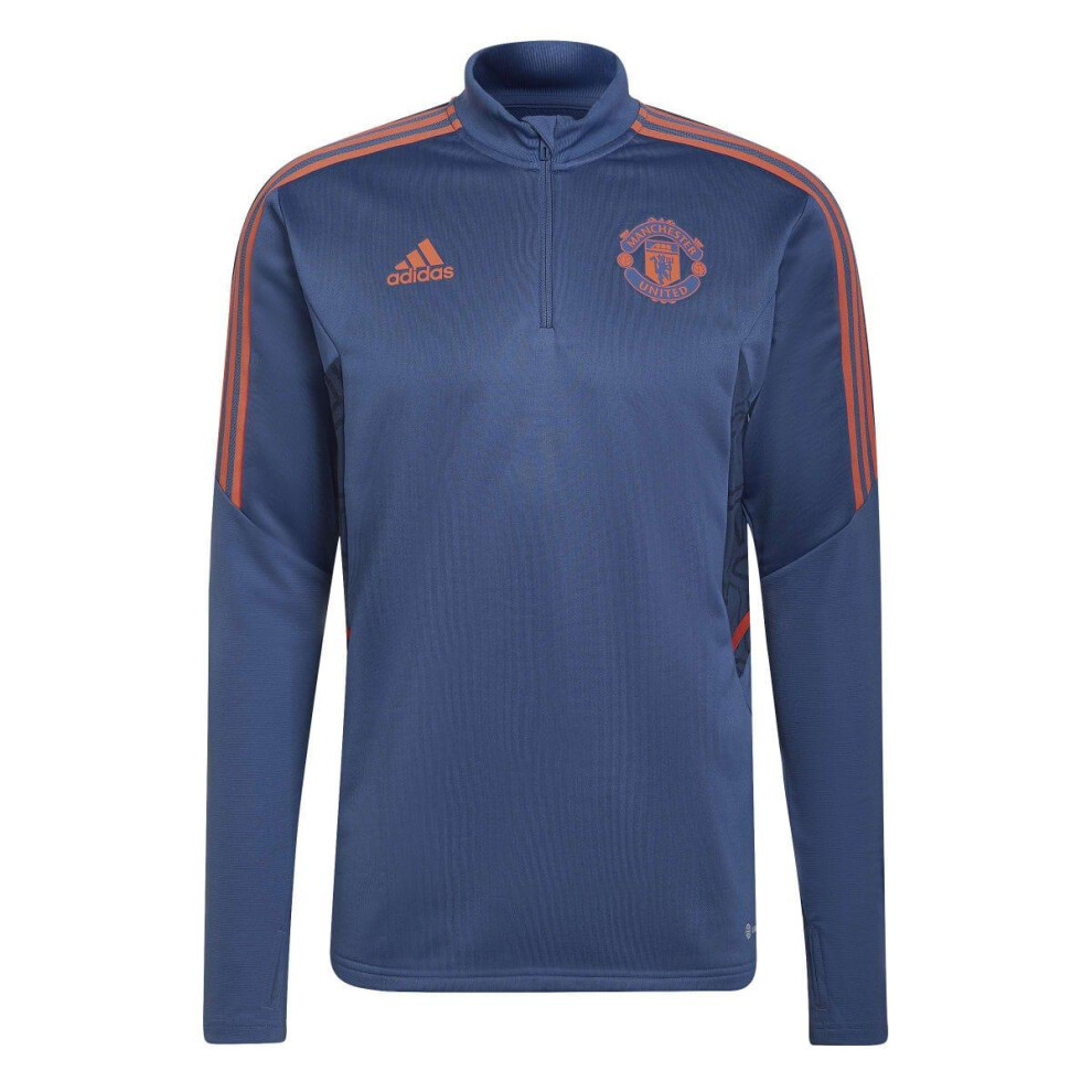 (XS, Blue) Adidas Mens 2022/23 Manchester United FC Training Top