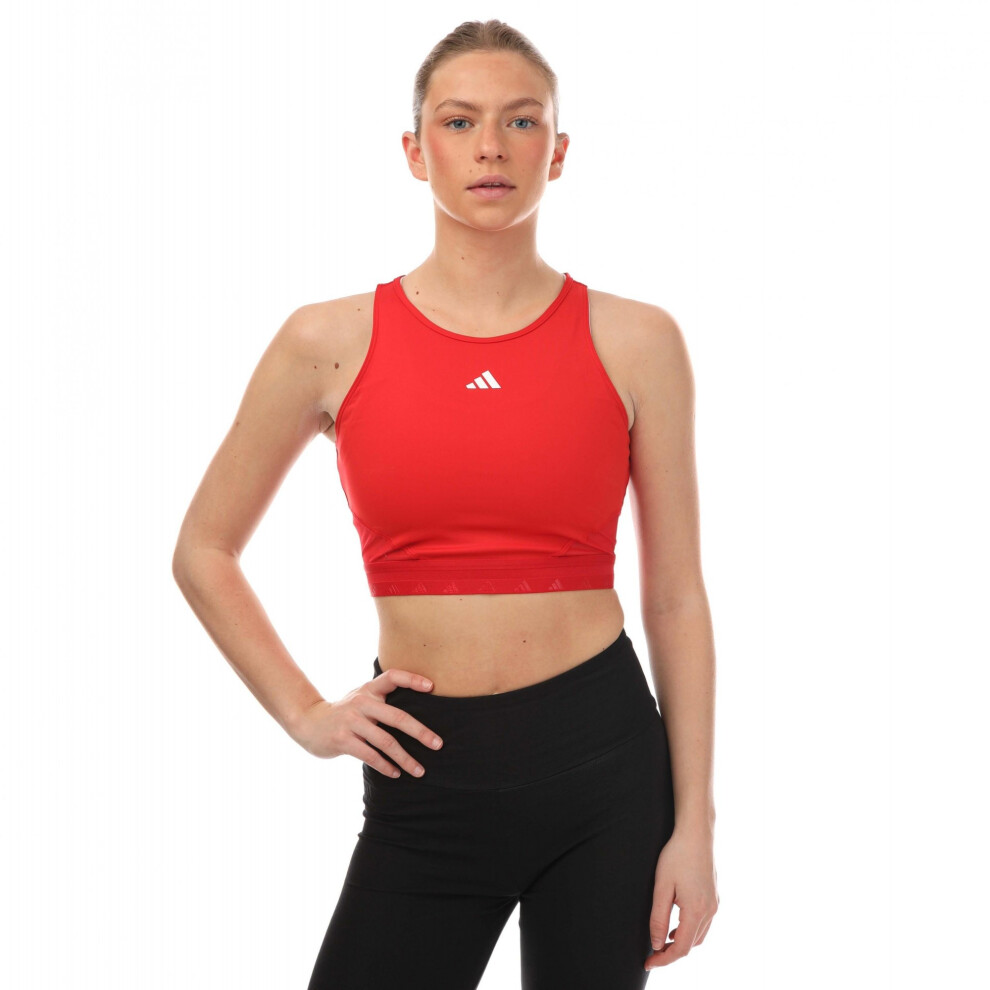 Adidas Womens/Ladies Hyperglam Aeroready Crop Top