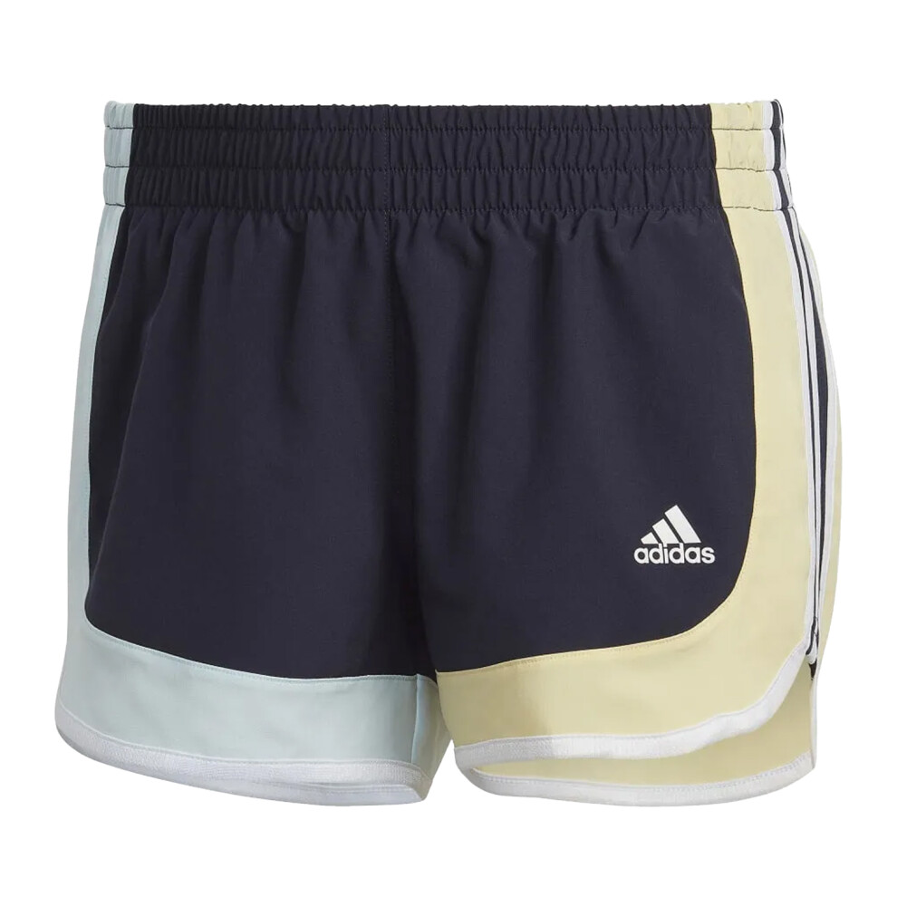 (16 UK - 18 UK, Navy) Adidas Womens/Ladies Marathon 20 Colour Block Running Shorts
