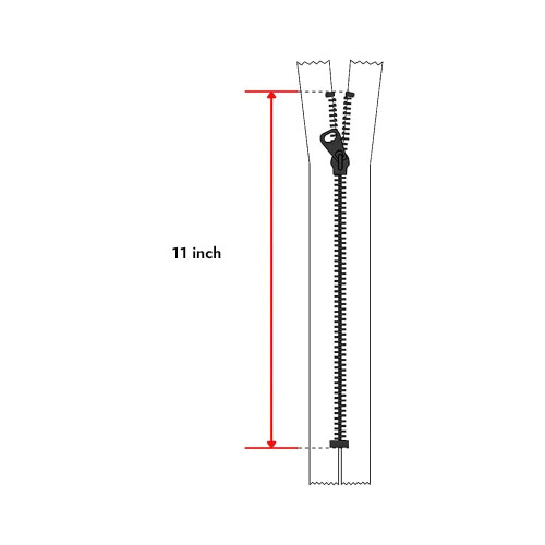 Zíper Invisível Branco de 11 Polegadas Zíper de Nylon para Costura de Vestidos, Saias, Blusas e Calças 1