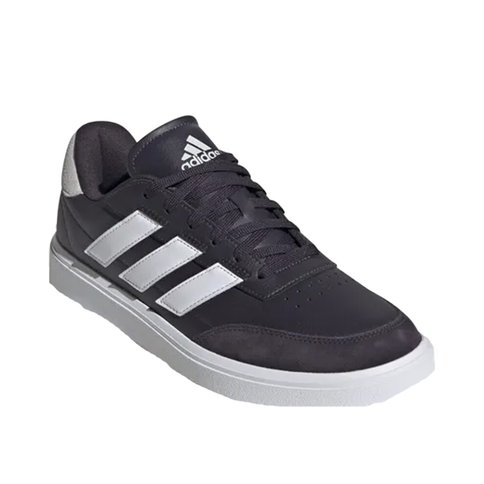 (8.5 UK, Cloud White/Aurora Black/Dash Grey) Adidas Mens Courtblock Trainers
