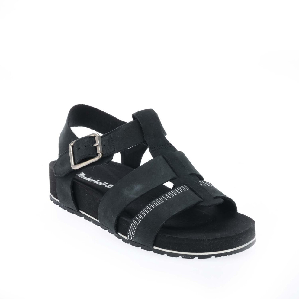 (3.5 UK, Black) Timberland Womens/Ladies Malibu Waves 2.0 Fisherman Leather Sandals