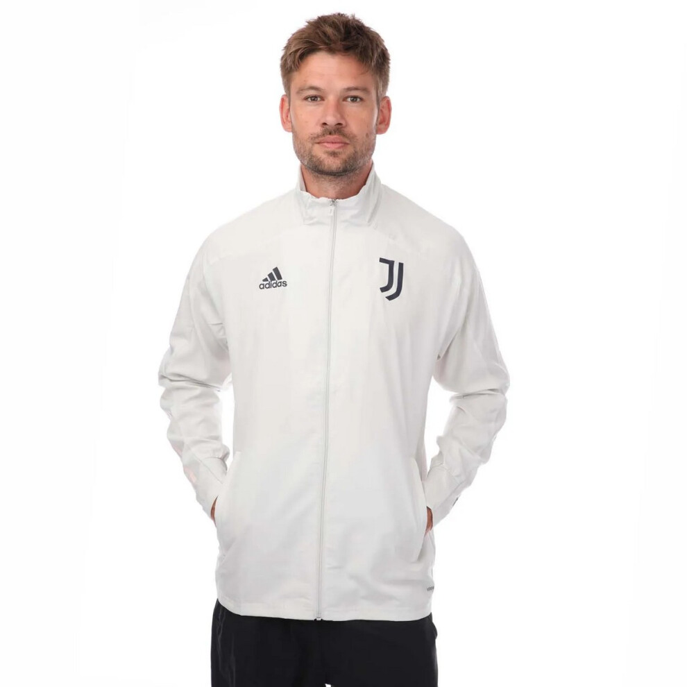 (S, Grey) Adidas Mens 2020/21 Presentation Juventus FC Track Jacket