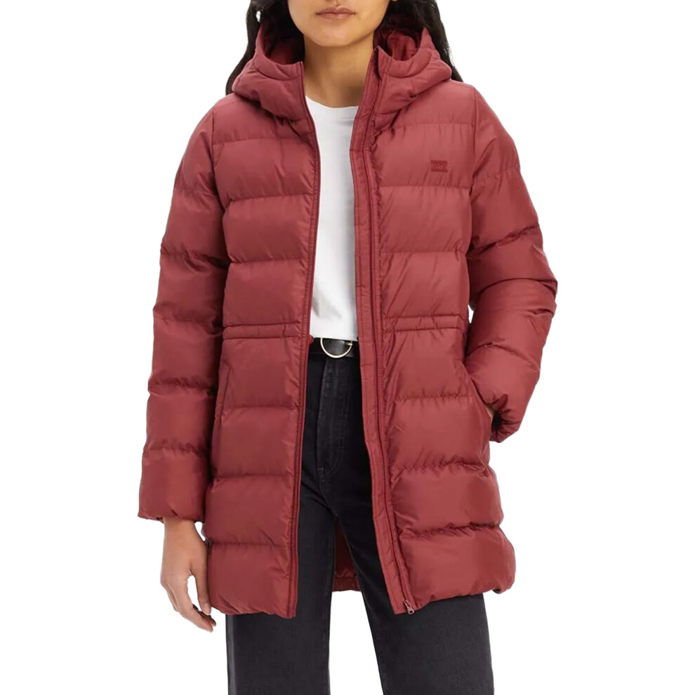(6 UK, Wine) Levis Womens/Ladies Midi Hooded Jacket