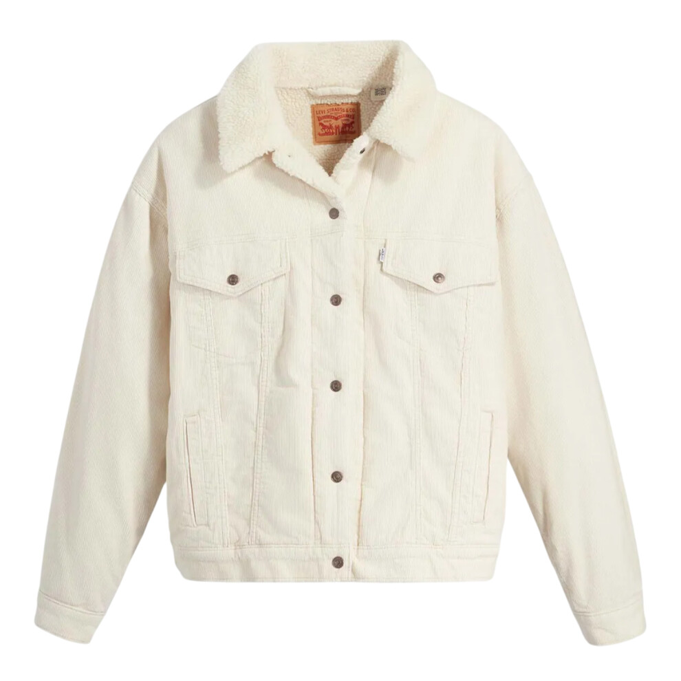 (14 UK - 16 UK, Cream) Levis Womens/Ladies Sherpa Plus Trucker Jacket