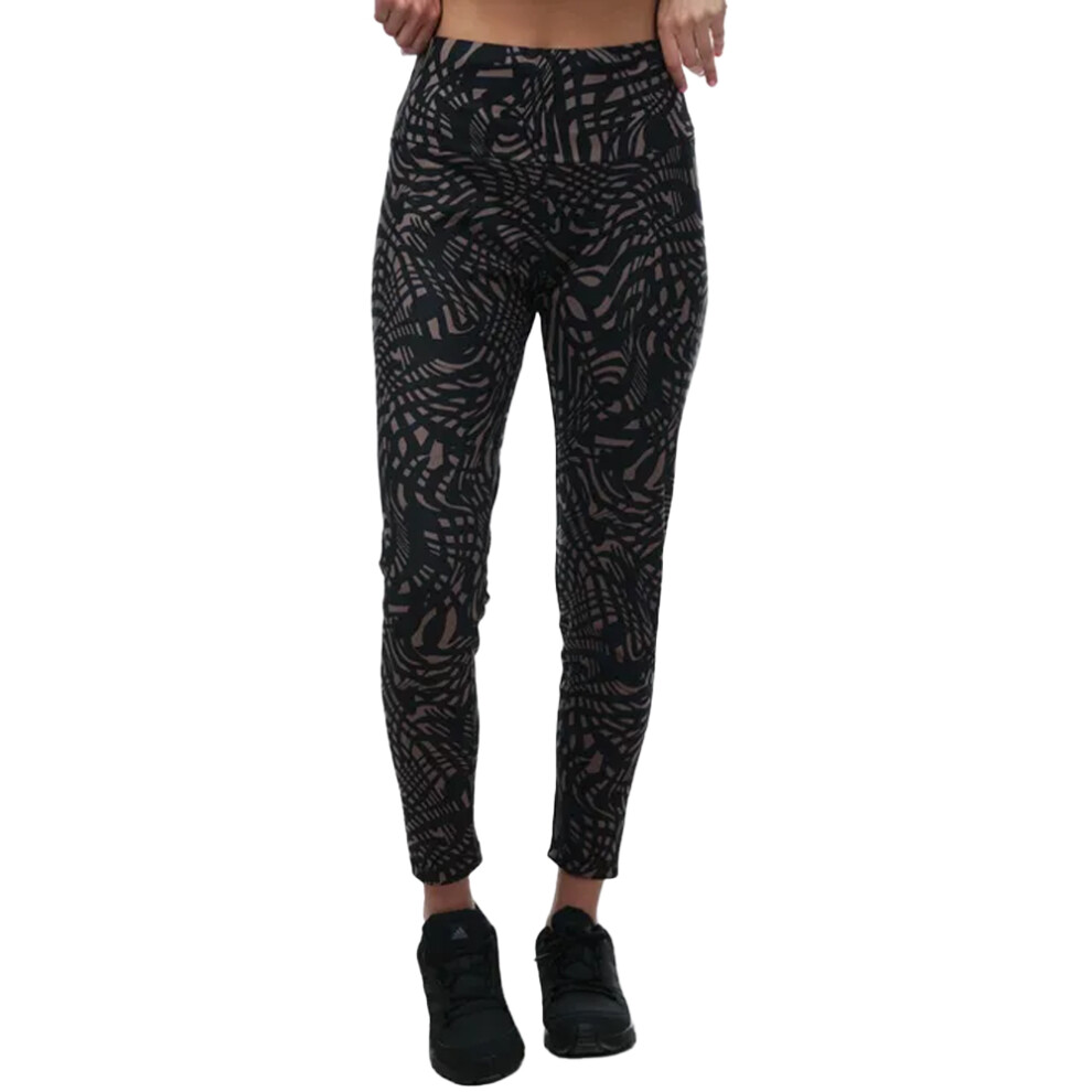 (4 UK, Black) Adidas Womens/Ladies Essentials Printed 7/8 Yoga Leggings