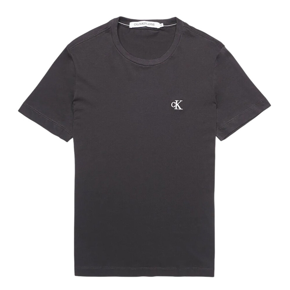 (L, Black) Calvin Klein Mens Essential Organic Cotton Slim T-Shirt