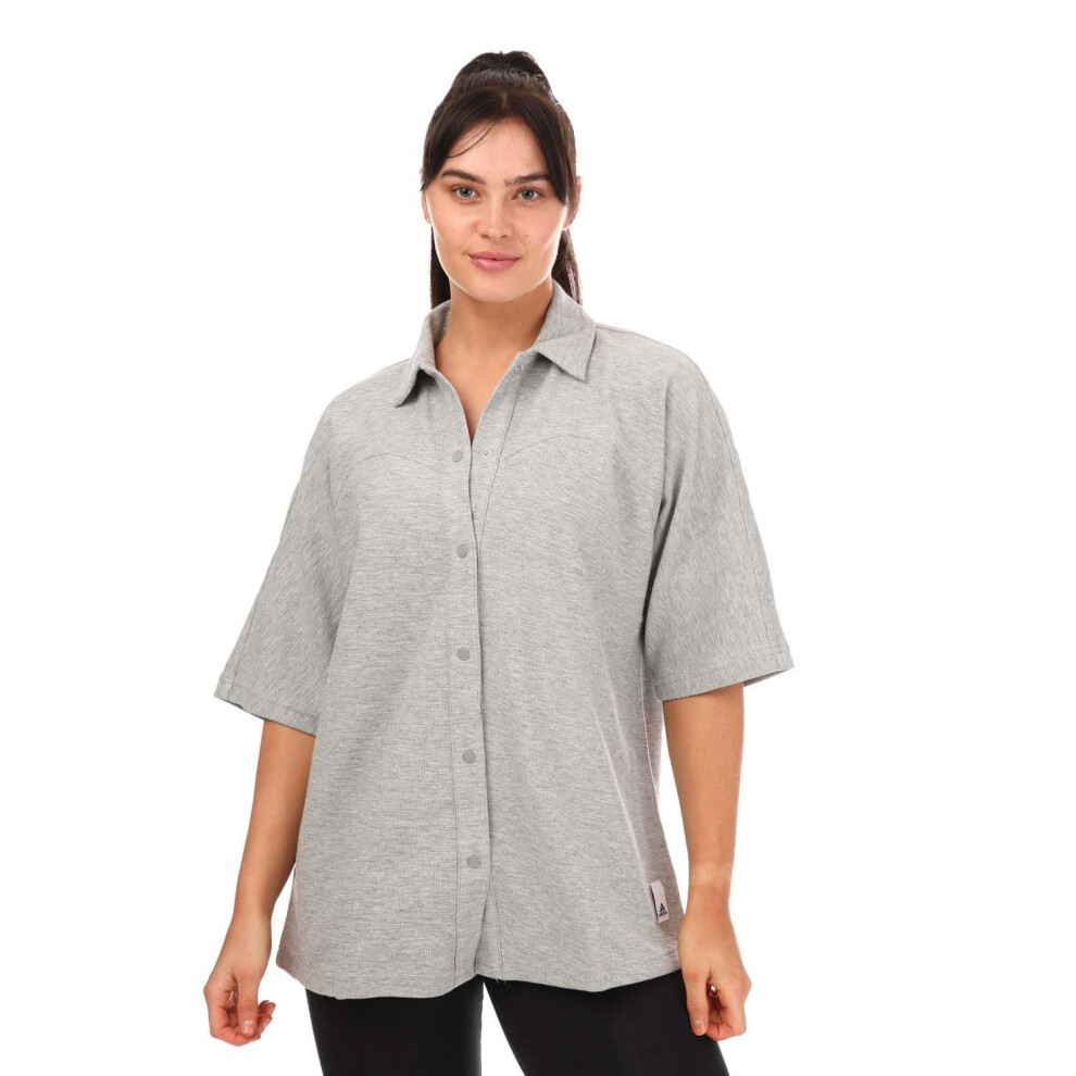 Adidas Womens/Ladies Terrycloth Lounge Shirt