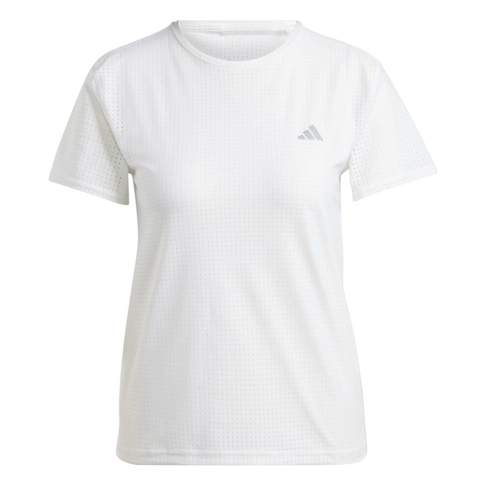 (XS, White) Adidas Womens/Ladies Fast Running T-Shirt