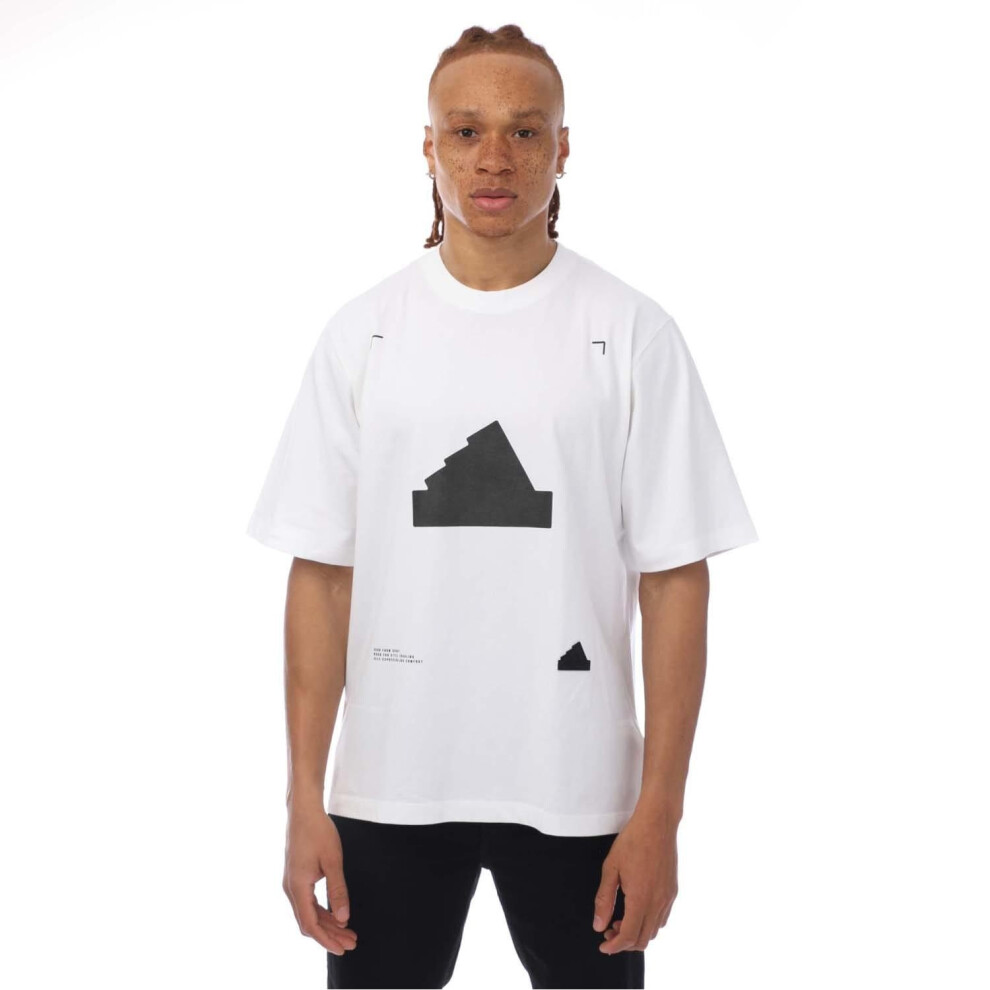 (XS, White) Adidas Mens Oversized T-Shirt