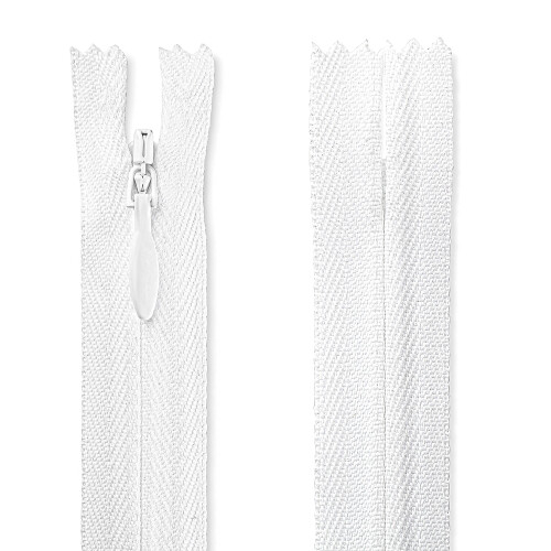 Zíper Invisível Branco 5 polegadas para Costura Acessórios de Costura DIY 2