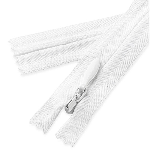 Zíper Invisível Branco 5 polegadas para Costura Acessórios de Costura DIY 1
