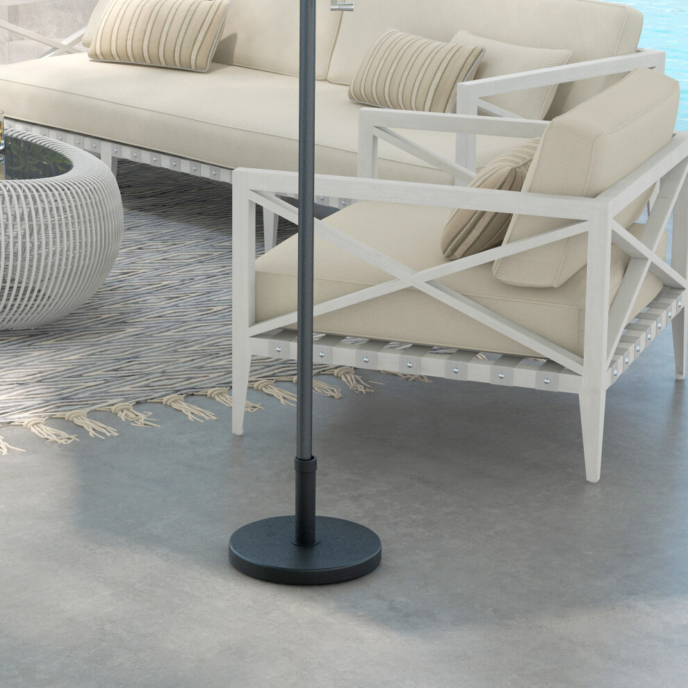 Outsunny 15Kg Concrete Parasol Base Heavy Duty Round Umbrella Stand