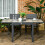 Outsunny Outsunny Extendable Outdoor Dining Table Aluminium Rectangle Patio Table Beige 1