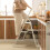 Heavy Duty 3 Step Folding Ladder with Handrail White 2