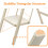 Heavy Duty 3 Step Folding Ladder with Handrail White 6