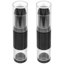 (As show, One size) 2pcs Makeup Brushes Foundation Brush Travel Blush Brush with Refillable Bottle Jar