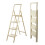 Heavy Duty 4 Step Folding Ladder with Handrail White 1