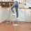 Heavy Duty 4 Step Folding Ladder with Handrail White 2