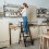 Heavy Duty 3 Step Folding Ladder with Handrail Black 2