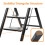 Heavy Duty 3 Step Folding Ladder with Handrail Black 4
