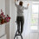 Heavy Duty 3 Step Folding Ladder with Handrail Black 7
