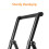 Heavy Duty 3 Step Folding Ladder with Handrail Black 8