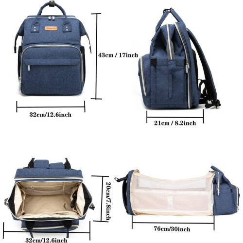 Large Baby Changing Bag Backpack, Baby Bed Backpack 1