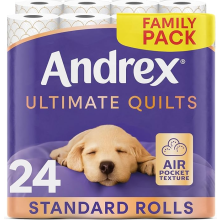 Andrex Ultimate Quilts Toilet Paper 24 Rolls