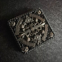 Metal Original Dark Flower Thick Cigarette Box 20 Men And Women Creative Personalized Trend Storage And Carrying Internet Celebrity Storage