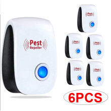 6 Packs Pest Repeller Ultrasonic Electronic Mouse Rat Mosquito Insect UK