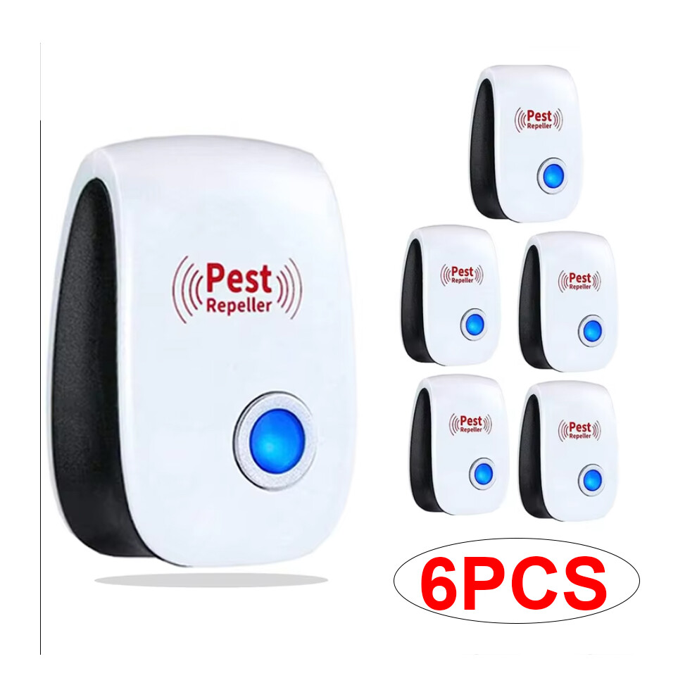 6 Packs Pest Repeller Ultrasonic Electronic Mouse Rat Mosquito Insect UK