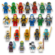 22Pcs Ninjago Mini Figures Kai Jay Sensei Wu Building Blocks Toys