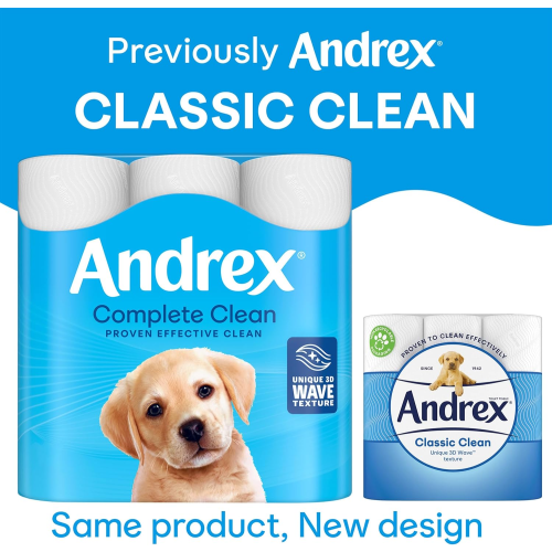 Andrex Andrex Complete Clean Toilet Roll 24 Rolls (Previously Andrex 2