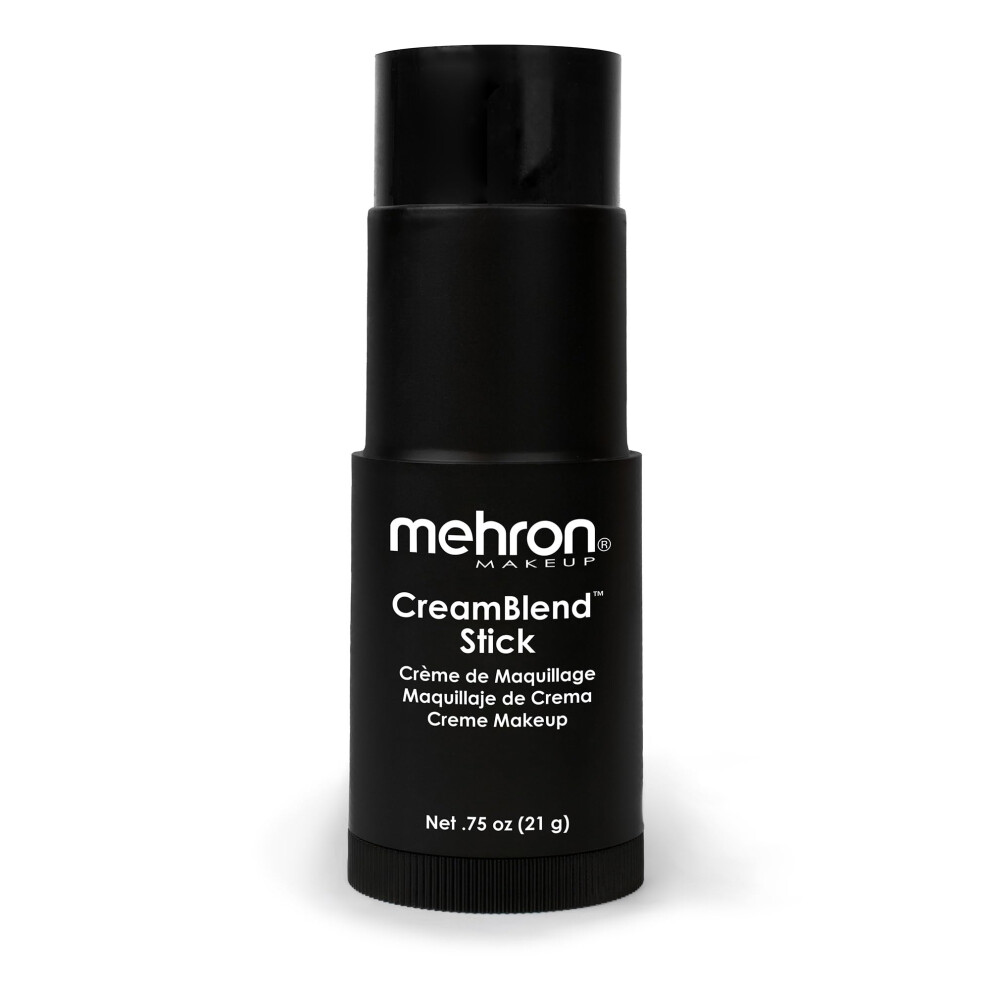Mehron Makeup CreamBlend Stick | Face Paint  Body Paint  & Foundation Cream Makeup | Body Paint Stick .75 oz (21 g) (Black)