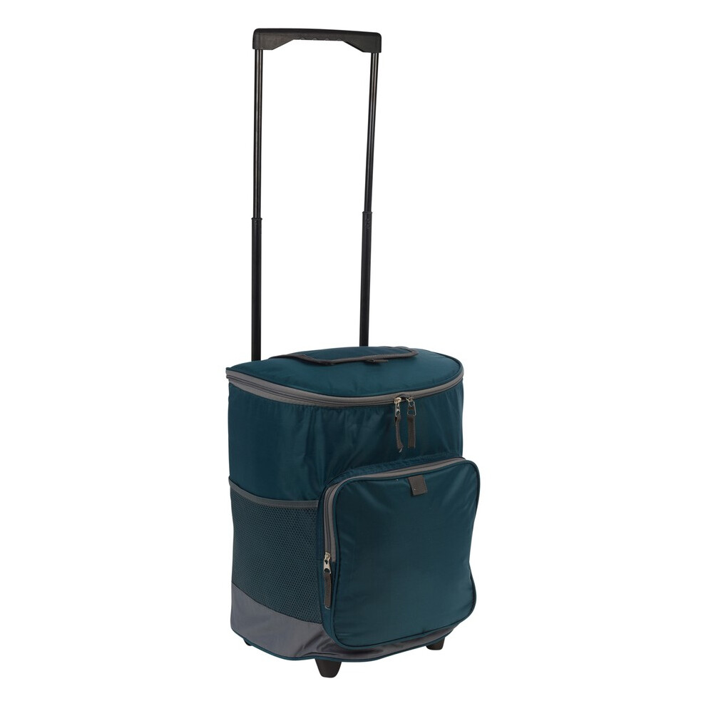 Urbn Living (Blue) 28L Insulated Large Cooler Bag Trolley Cart Extendable Handle Camping Bbq Picnic Blue